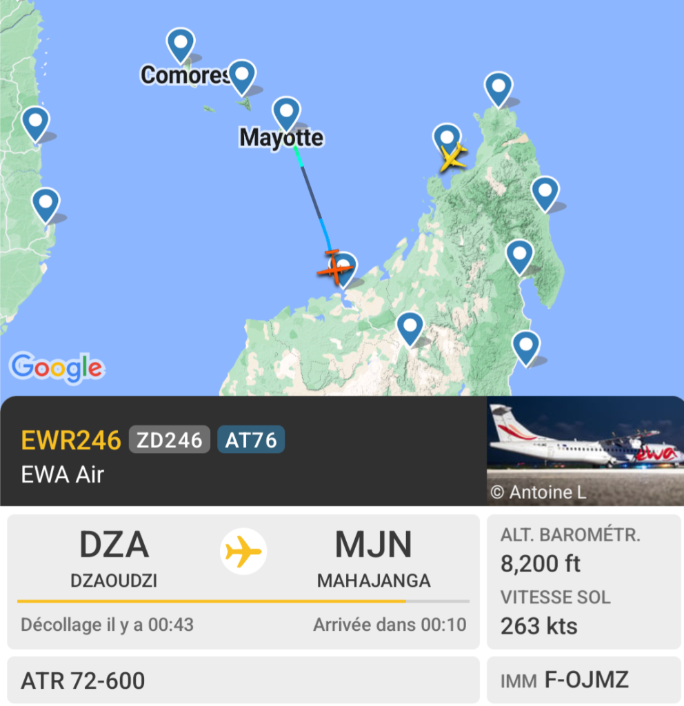 L'unique avion de Madagascar Airlines 