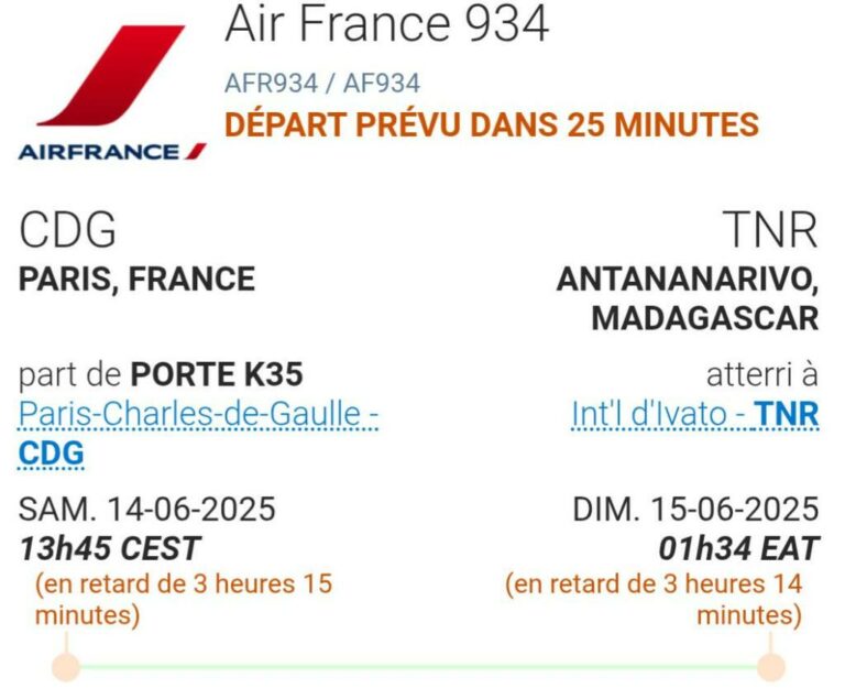 Retard Air France