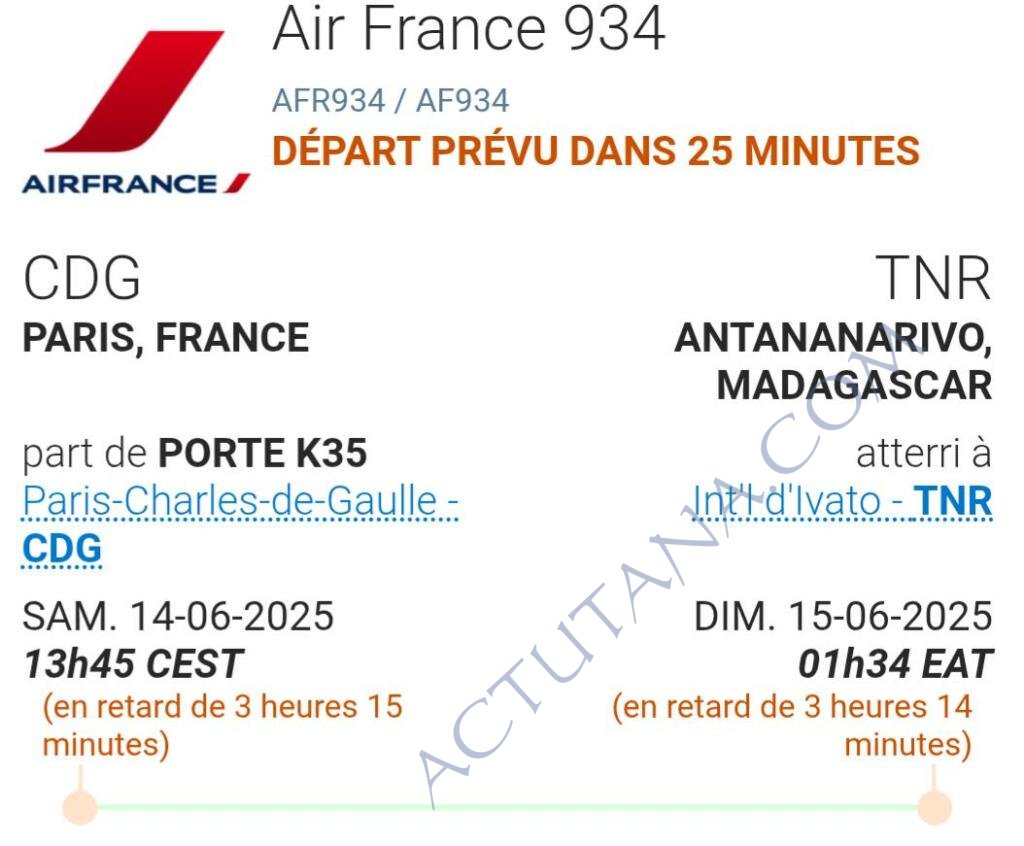 Retard Air France 
