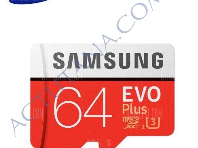 Carte mémoire SD Samsung UHS-3 64GB à 19,56€ sur gearbest